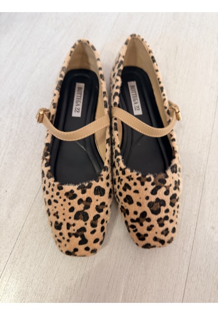 Ballerine mary jane leopardate