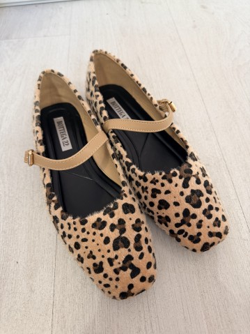Ballerine mary jane leopardate