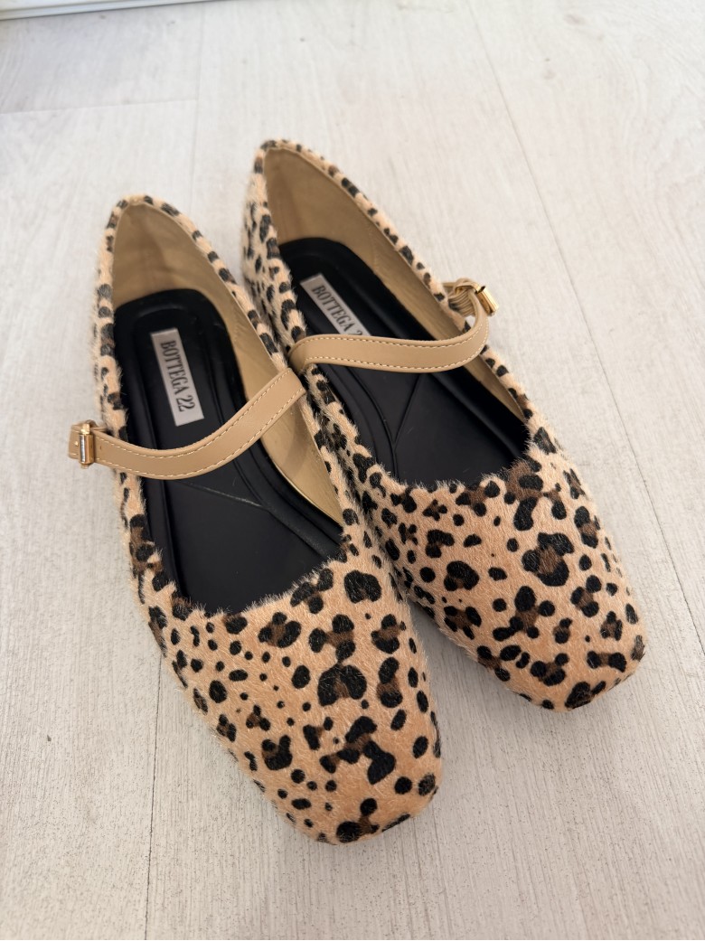 Ballerine mary jane leopardate