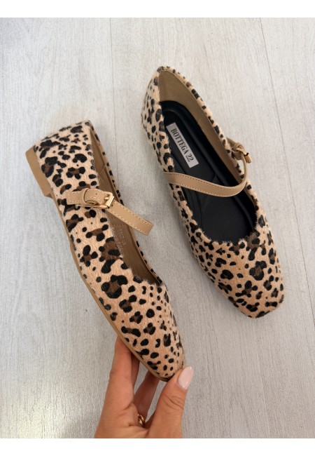 Ballerine mary jane leopardate