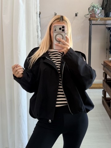 Giubbotto bomberino nero