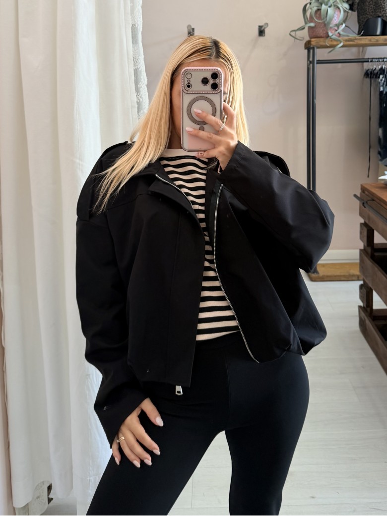 Giubbotto bomberino nero