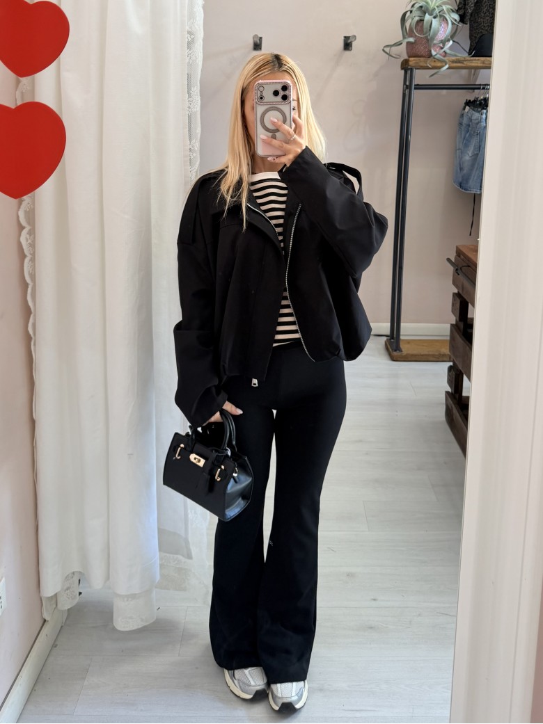 Giubbotto bomberino nero