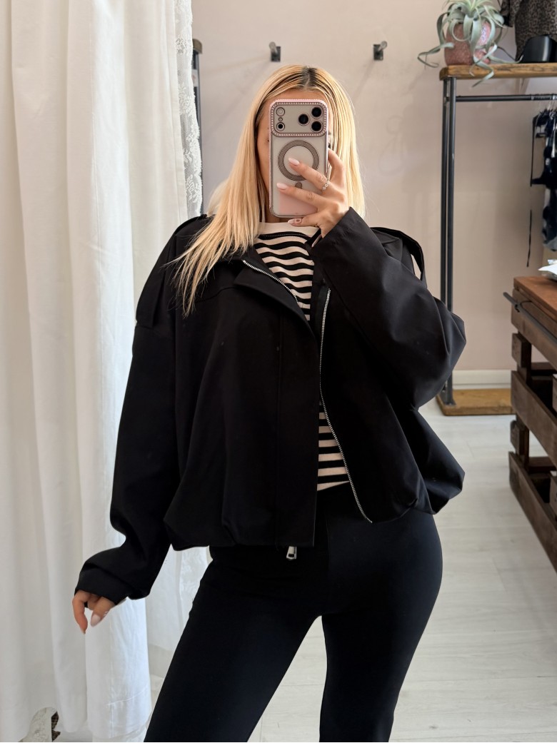 Giubbotto bomberino nero