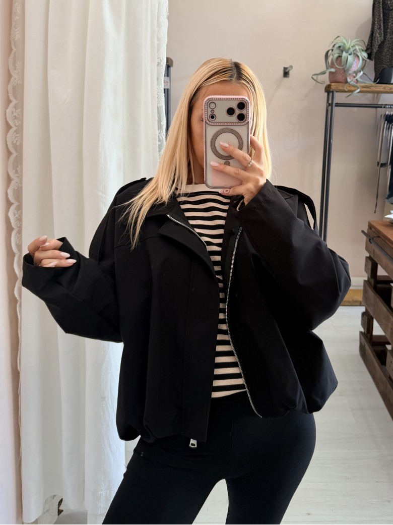 Giubbotto bomberino nero
