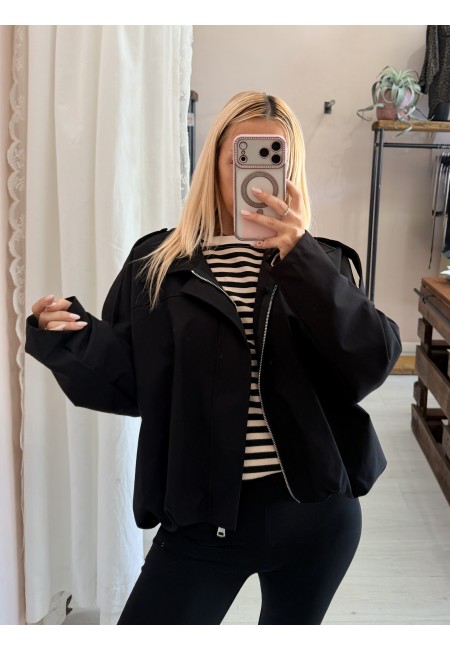 Giubbotto bomberino nero