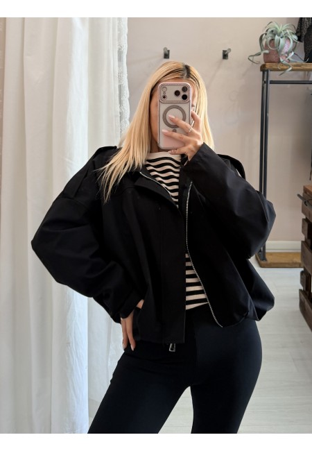 Giubbotto bomberino nero