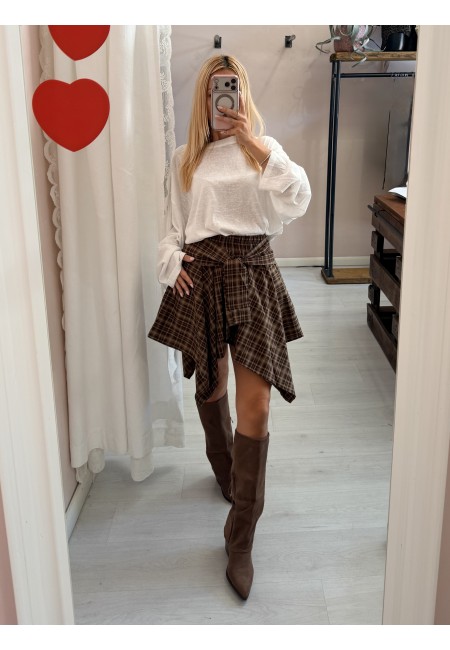 Gonna a camicia tartan
