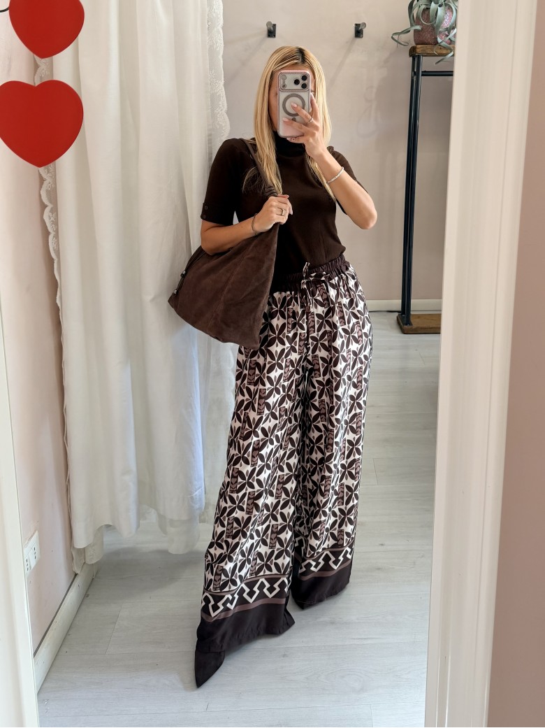 Borsa camoscio morbida marrone