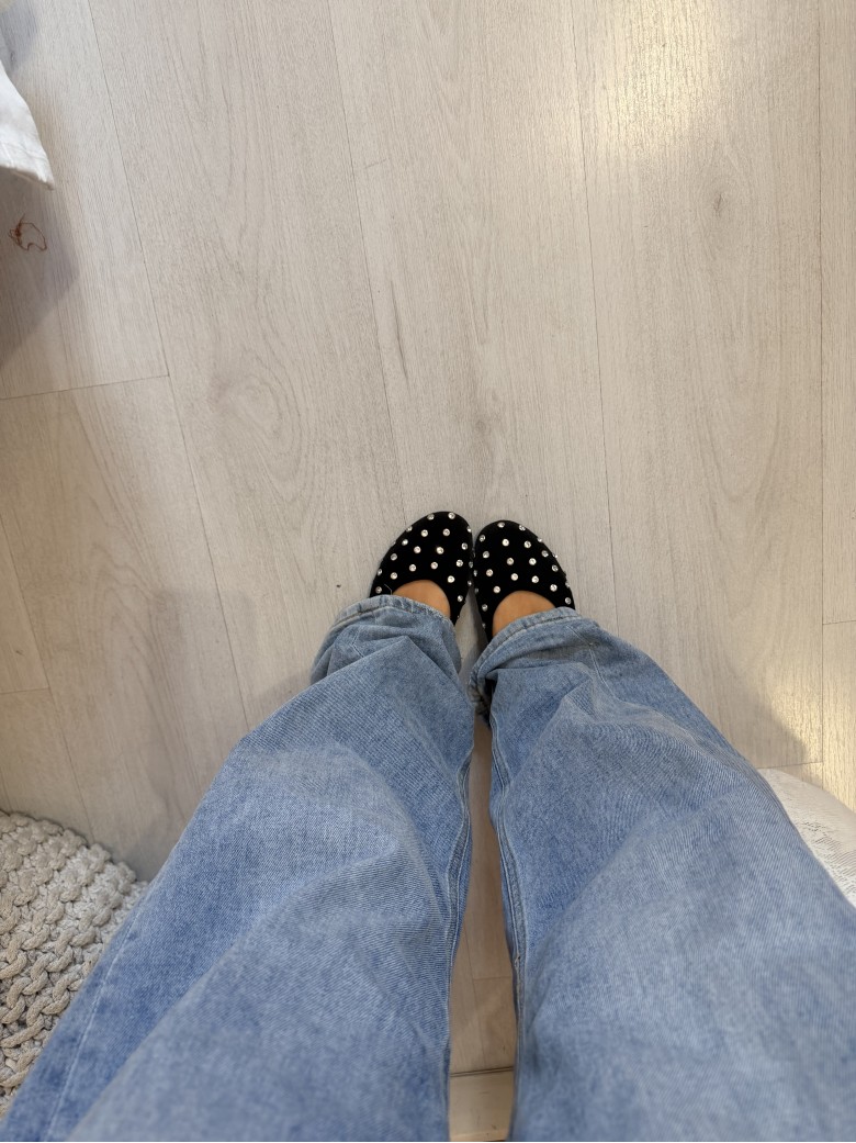 Ballerine mary jane strass nere