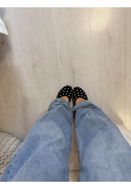Ballerine mary jane strass nere