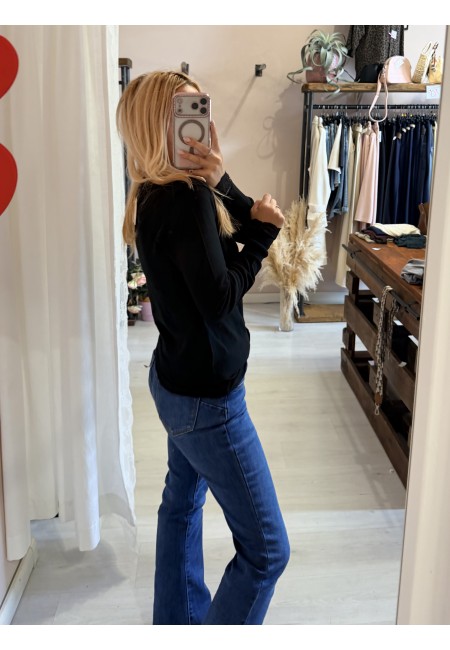Cardigan bottoncini nero