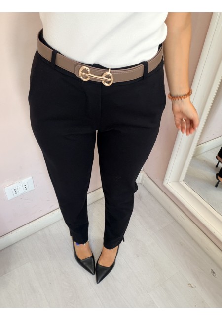 Decoltè slingback nere tacco 8
