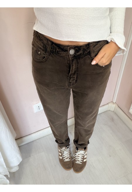 Jeans momfit marroni