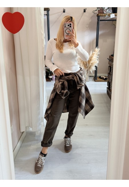 Jeans momfit marroni
