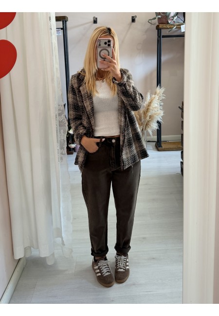 Jeans momfit marroni