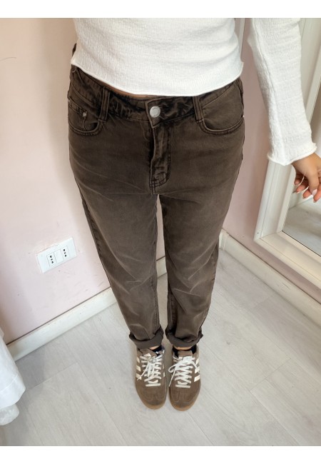 Jeans momfit marroni