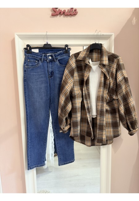 Jeans dritti elastici