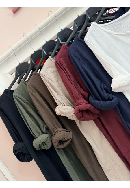 Maglia cotone TAGLIO VIVO