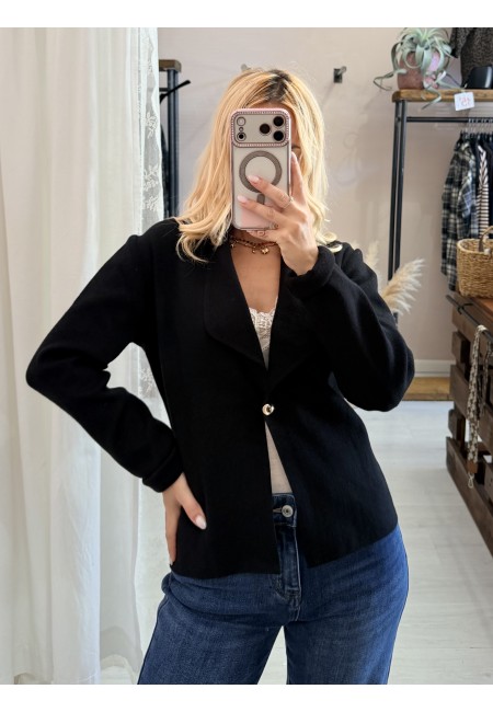 Giacca in maglia nera