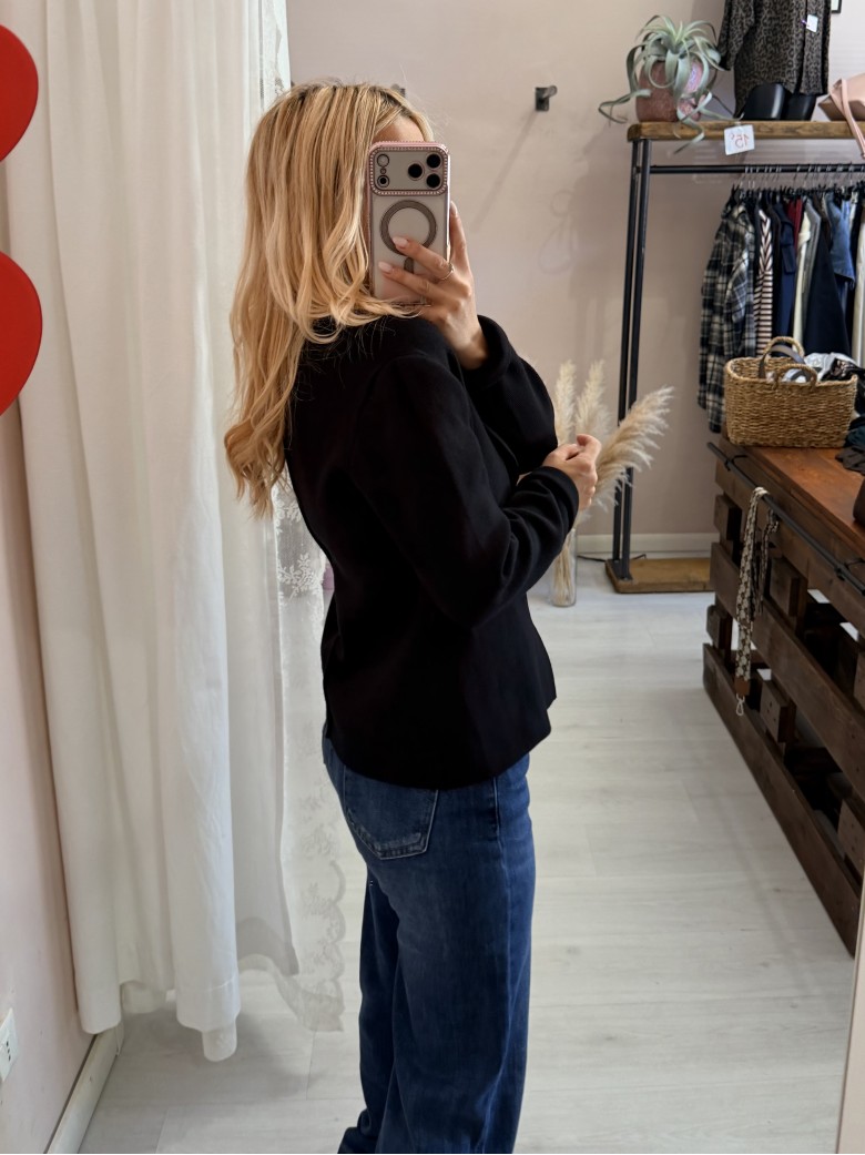 Giacca in maglia nera