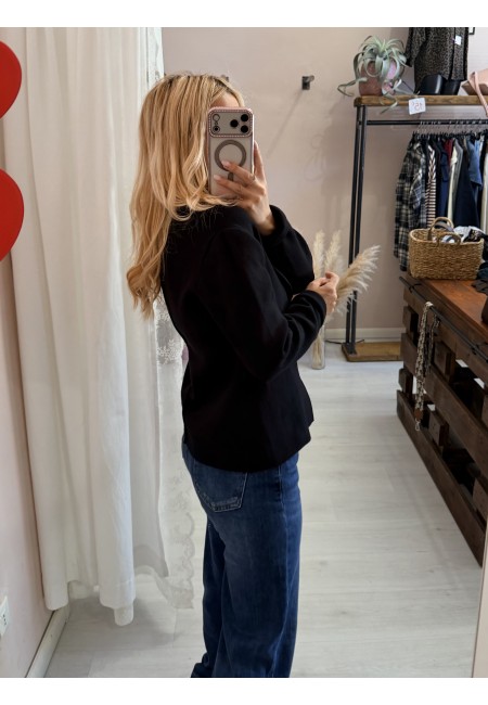 Giacca in maglia nera