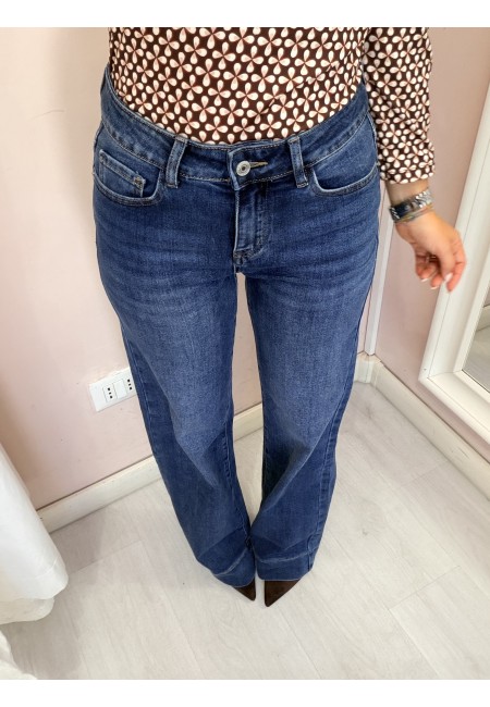 Blu jeans wide leg palazzo