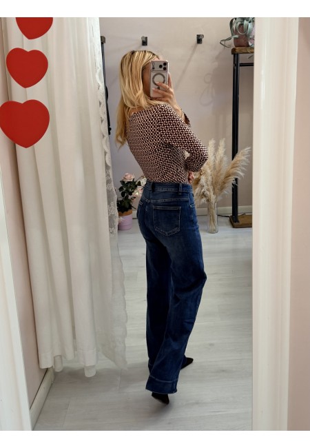 Blu jeans wide leg palazzo