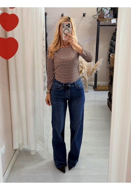 Blu jeans wide leg palazzo