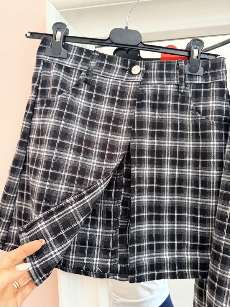 Set Vestito + gonna a quadri nero