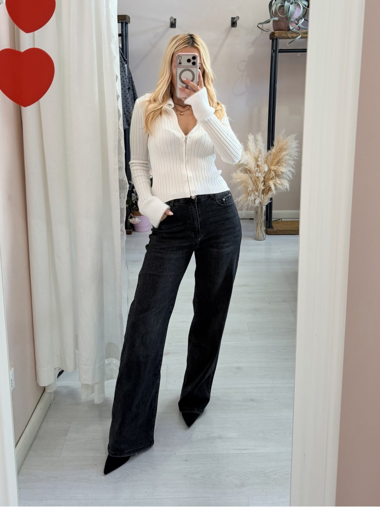 Jeans wide leg neri vintage