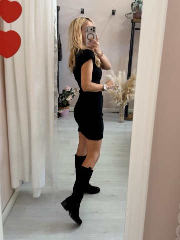 Vestito ILARIA mezze maniche nero 2