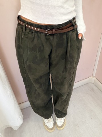 Pantaloni camouflage mimetici verdi 2