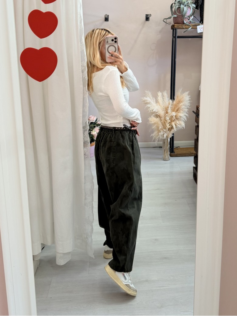 Pantaloni camouflage mimetici verdi