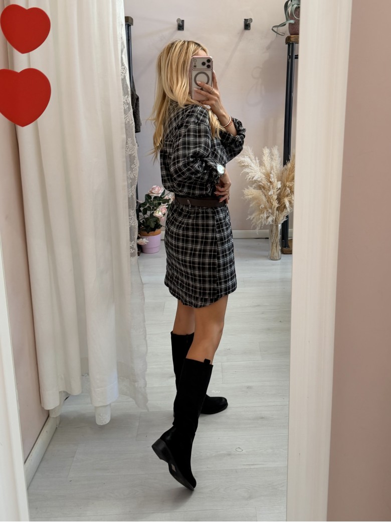 Set Vestito + gonna a quadri nero