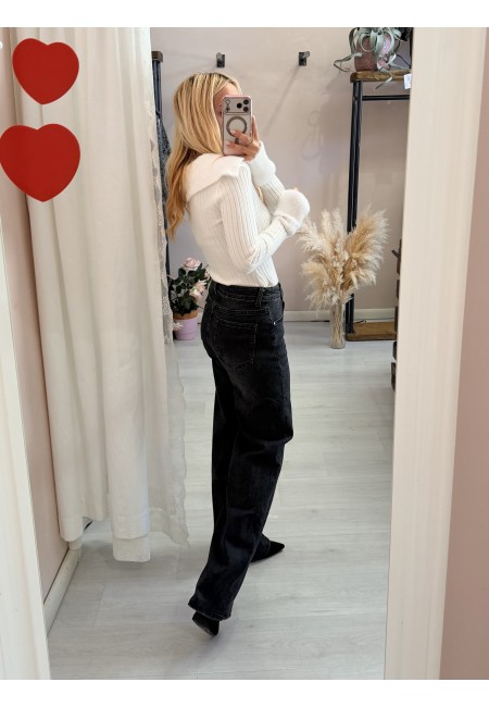 Jeans wide leg neri vintage