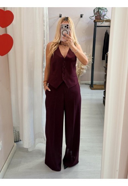 Gilet MONIC bordeaux
