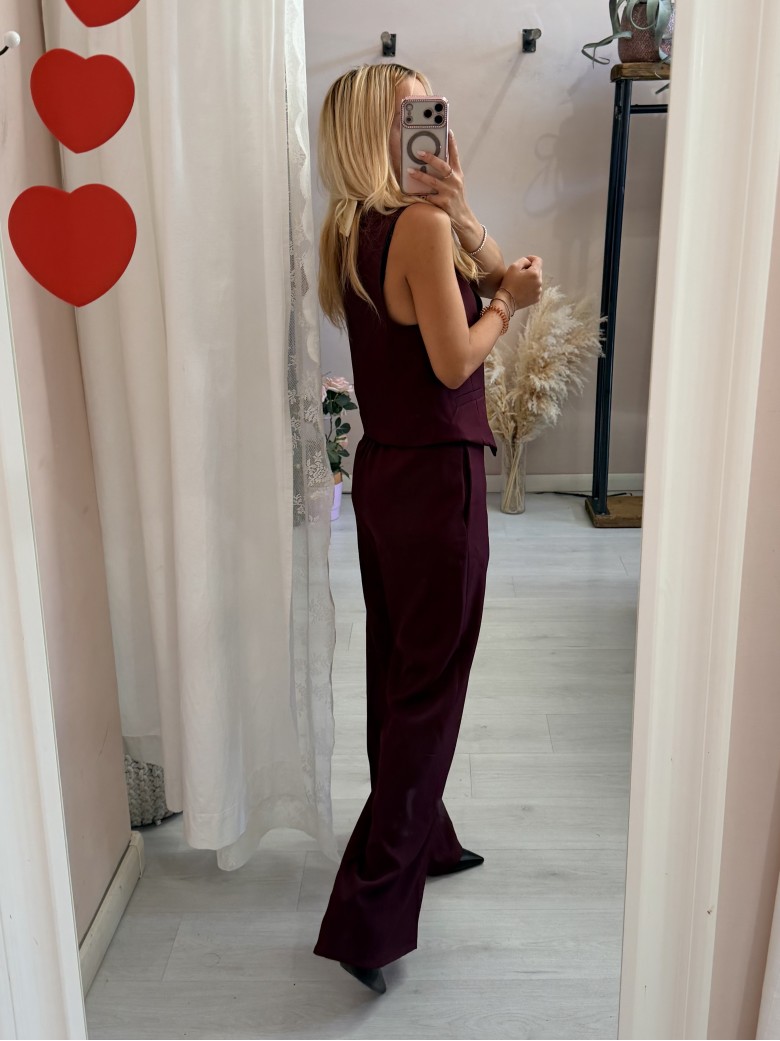 Gilet MONIC bordeaux