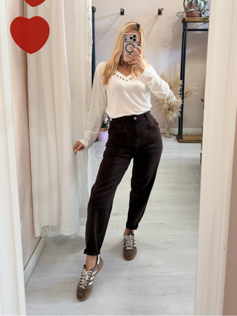 Jeans balloon MARRONI