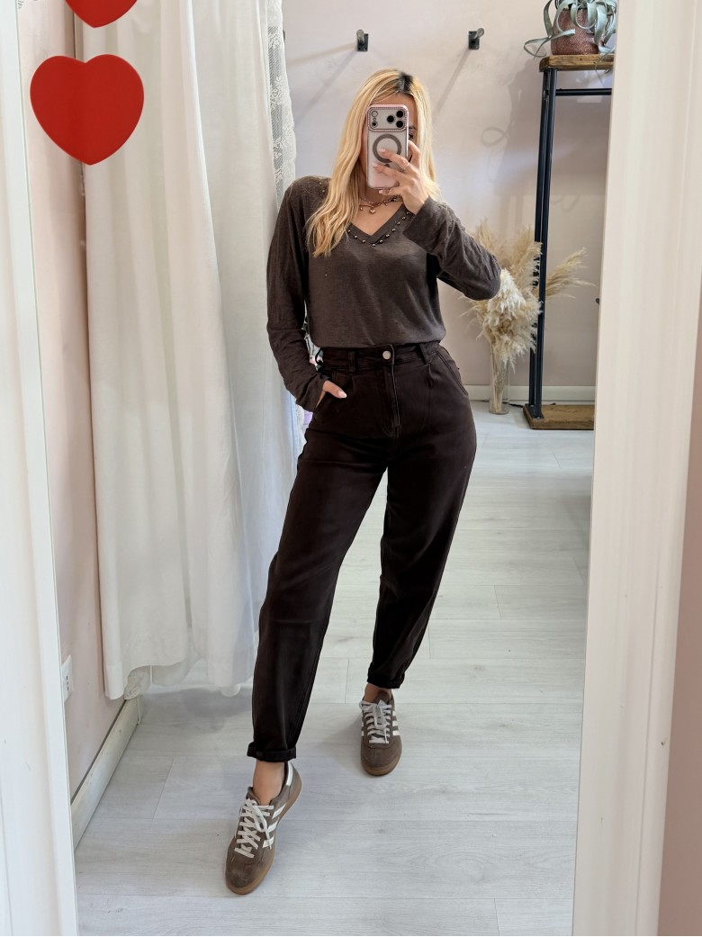 Jeans balloon MARRONI