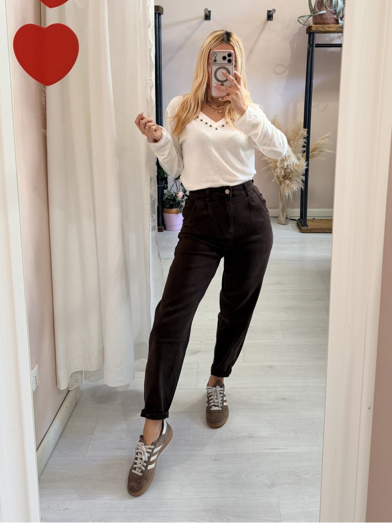 Jeans balloon MARRONI