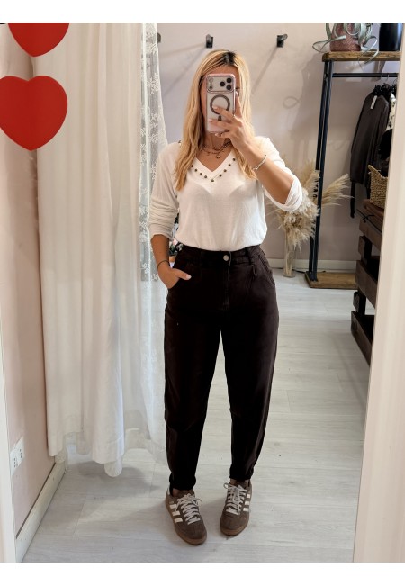 Jeans balloon MARRONI