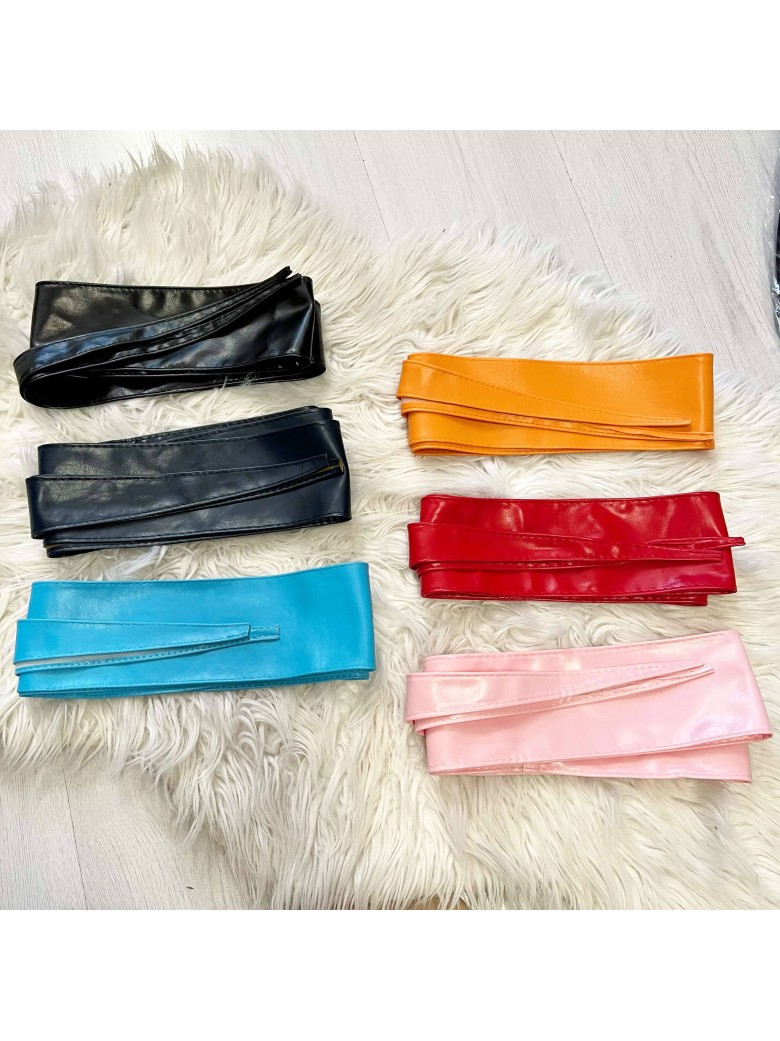 Cintura a laccio  eco pelle