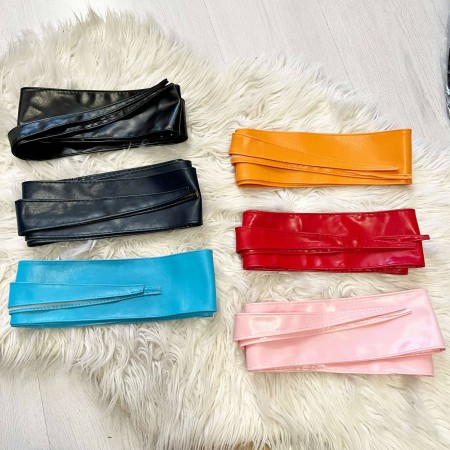 Cintura a laccio  eco pelle