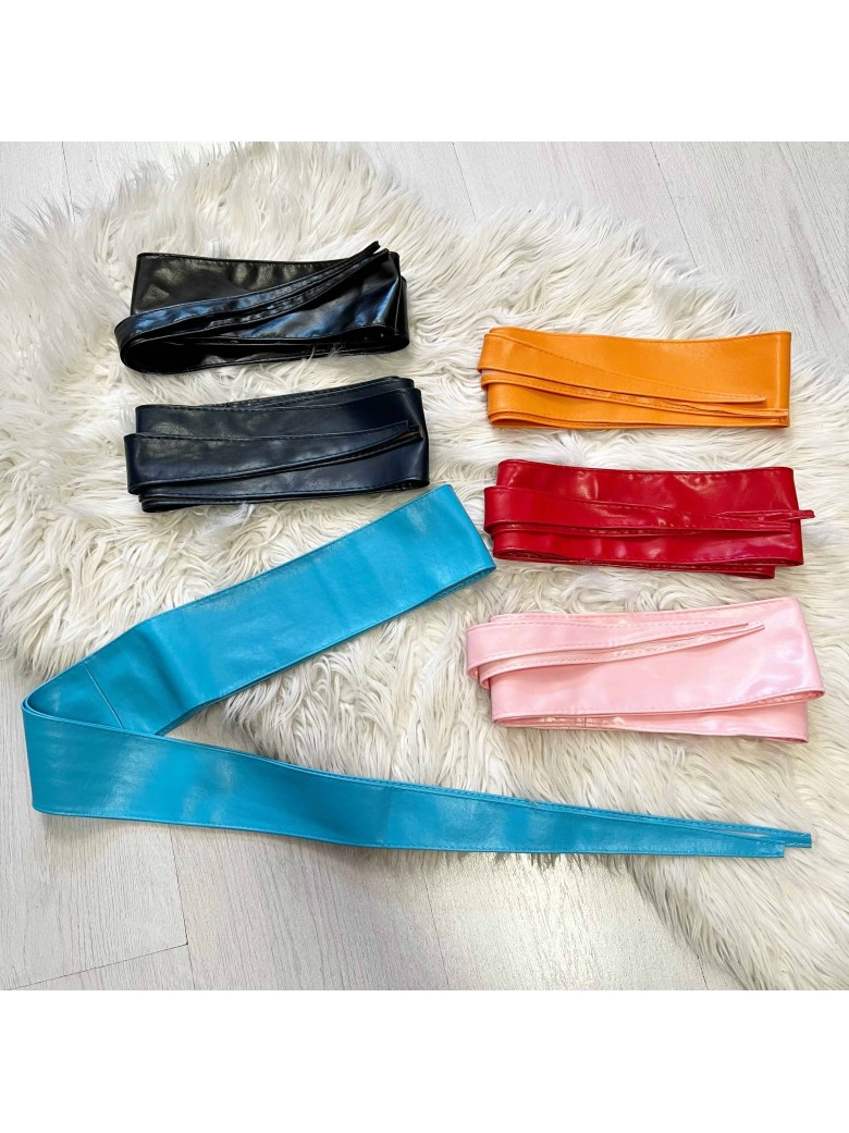 Cintura a laccio  eco pelle