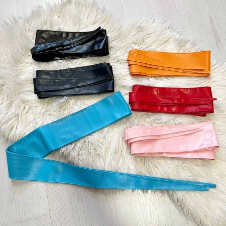 Cintura a laccio  eco pelle