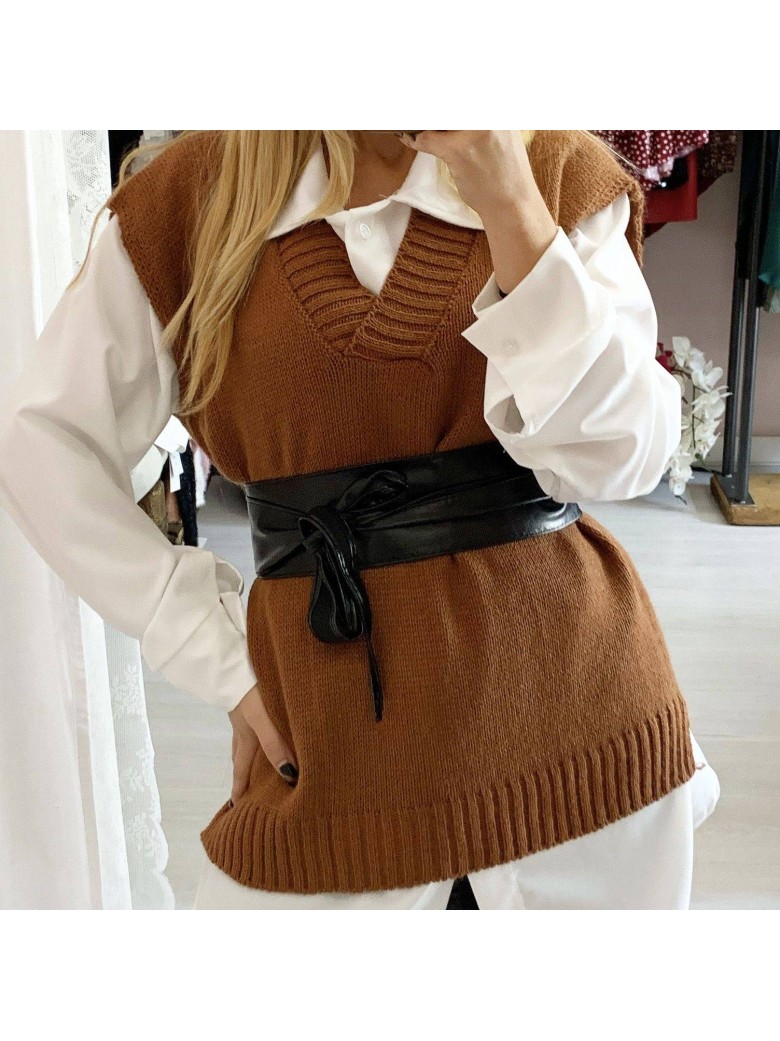 Cintura a laccio  eco pelle