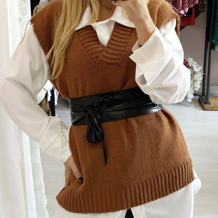 Cintura a laccio  eco pelle