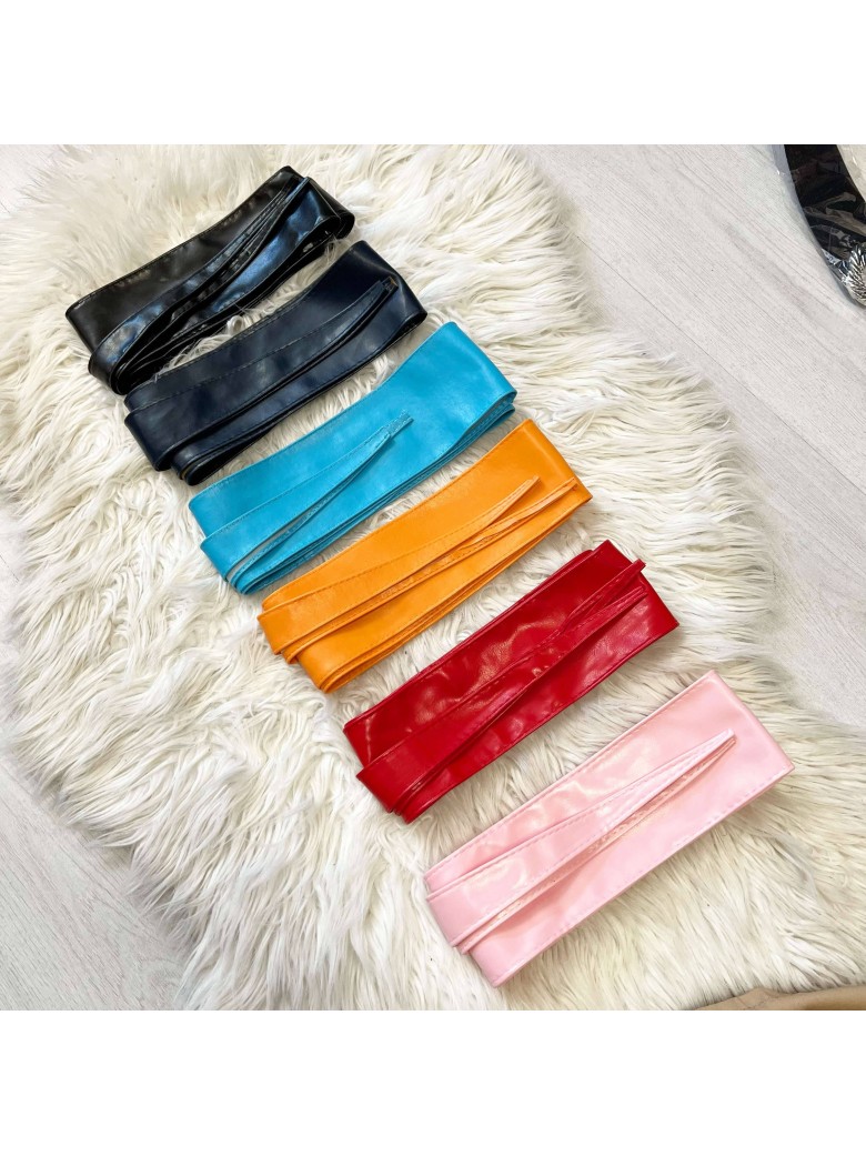 Cintura a laccio  eco pelle