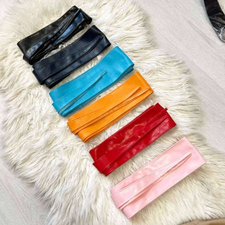 Cintura a laccio  eco pelle